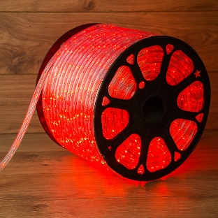 Дюралайт Neon-night LED, свечение с динамикой (3W) - красный, 36 LED/м, бухта 100м