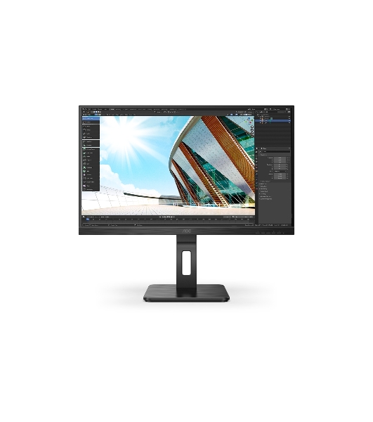 Монитор 27' AOC 27P2Q IPS 1920x1080, 75 Гц, 4 мс, 16:9, 250 кд/м2, 1хDVI, 1хDP, 1xHDMI, 1xVGA, 1x3.5 мм, черный