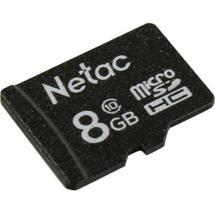 Флеш карта microSDHC 8Gb Netac P500 NT02P500STN-008G-S (без SD адаптера) 80Mb/s