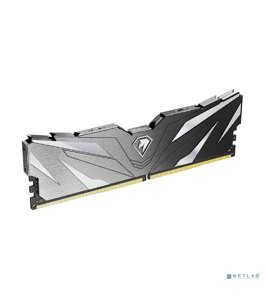 Оперативная память NETAC, DDR4, 16GB (1x16GB), 3200MHz, CL16, DIMM, с радиатором, черный