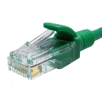 Патч-корд Suprlan 10-0156 UTP RJ-45 вил.-вилка RJ-45 cat.5e 0.5м зеленый LSZH 24AWG, фото2