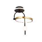 Светильник Ambrella light FL66424 BK/GD черный/золото 3000K/4200K/6400K 15W 240*220*347.7 (Без ПДУ), фото6