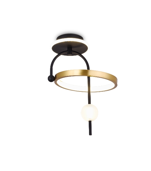 Светильник Ambrella light FL66424 BK/GD черный/золото 3000K/4200K/6400K 15W 240*220*347.7 (Без ПДУ)