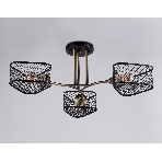 Светильник Ambrella light TR80171/3 SB/BK бронза/черный E27/3 max 40W D600*215, фото 1