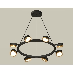 Светильник Ambrella light XB9198152/8 SBK/PYG черный песок/золото желтое полированное GX53 (C9198, N8124), фото4