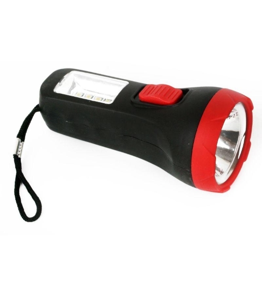 Фонарь LED16014 1 + 4SMD LED 2 реж. 1XR6 пласт блист-пакет Ultraflash 14253