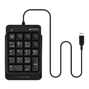Числовой блок проводной A4Tech Fstyler FK13P, USB, черный