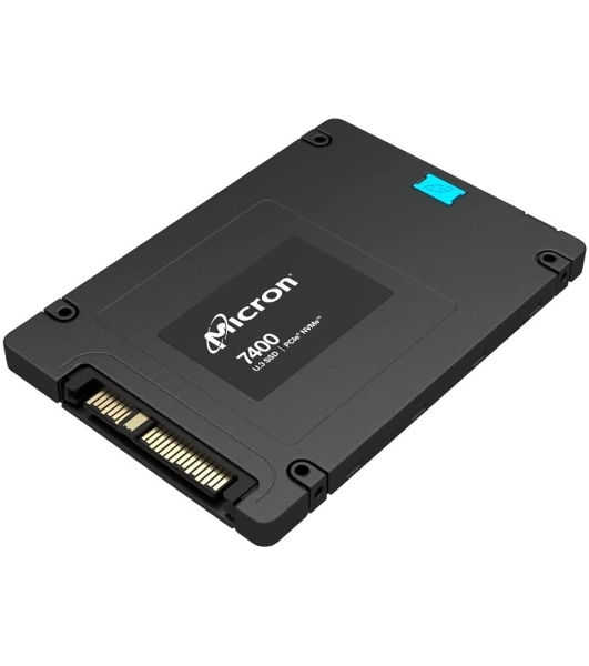 Накопитель SSD Micron 7400 PRO, 1920Gb, SSD, U.3, NVMe, PCIe 4.0 x4, 3D TLC, R/W 6500/2200MB/s, IOPs 430 000/95 000, 3500TBW, DWPD 1 (5 лет)