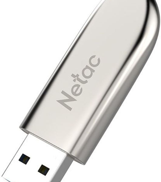 Флешка USB Netac U352 128Gb NT03U352N-128G-20PN, USB 2.0, с колпачком, металлическая