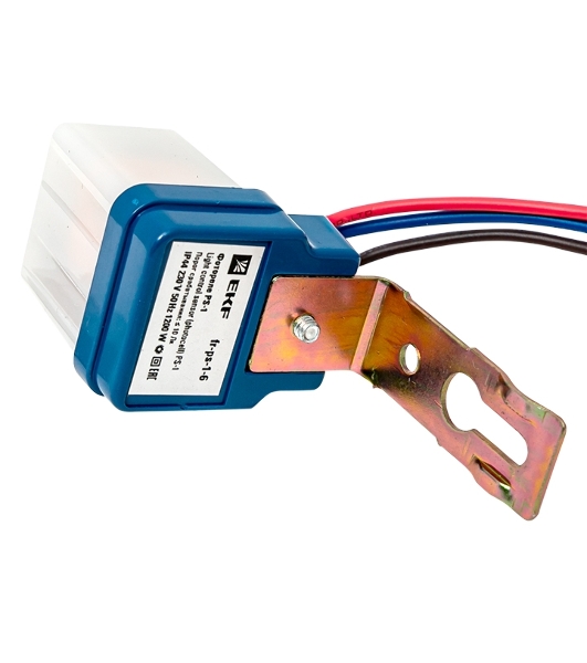 Фотореле EKF fr-ps-1-6 PS-1 6А 1200Вт IP44 EKF PROxima