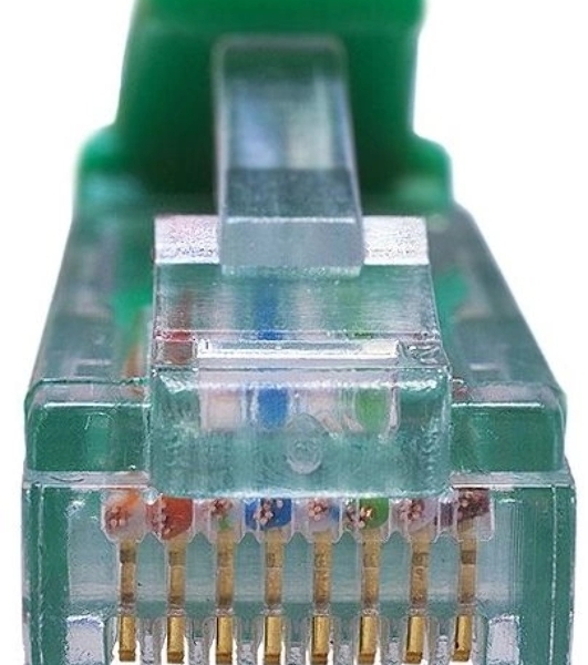 Патч-корд Suprlan 10-0156 UTP RJ-45 вил.-вилка RJ-45 cat.5e 0.5м зеленый LSZH 24AWG