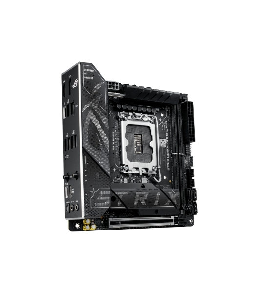 Материнская плата ASUS ROG STRIX B860-I GAMING WIFI, LGA1851, Intel B860, 2xDDR5, 4xSATA, 2xM.2, 1xPCIe 5.0 x16, 1xDP, 1xHDMI, 1xThunderbolt 4, 1x2.5Gb LAN, Wi-Fi 7, 2xUSB 2.0, 3xUSB 3.2 Gen 1, 1xUSB 3.2 Gen 2, 1xUSB 3.2 Gen 2x2, 1xUSB-C, 1xS/PDIF, 2x3.5 мм, 7.1, Mini-ITX
