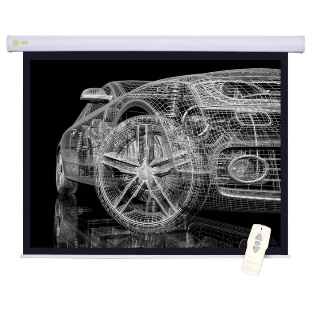 Экран Cactus 150x150см Motoscreen CS-PSM-150x150 1:1 настенно-потолочный рулонный белый (моторизованный привод)