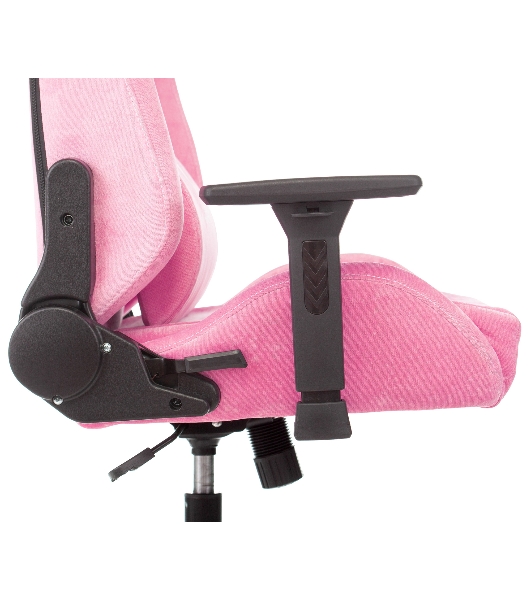 Кресло Knight N1 Fabric розовый, велюр, 120 кг, механизм качания