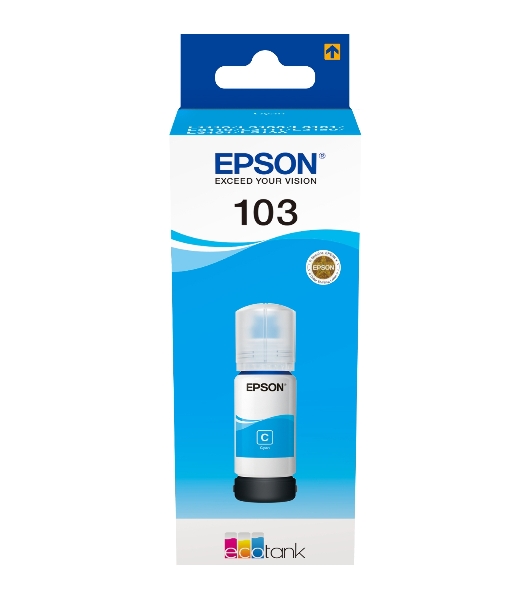 Чернила Epson 103C C13T00S24A голубой (65 мл) для Epson L3100/3110/3150