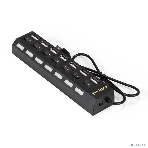 USB-концентратор ExeGate EX293978RUS DUB-72SW (кабель-адаптер USB2.0 --> 7xUSB2.0, кнопки включения/отключения для каждого порта, Plug&Play, черный), фото8