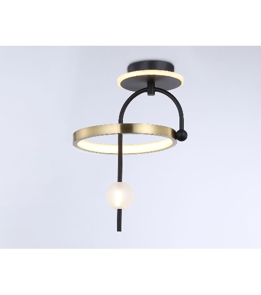 Светильник Ambrella light FL66424 BK/GD черный/золото 3000K/4200K/6400K 15W 240*220*347.7 (Без ПДУ)