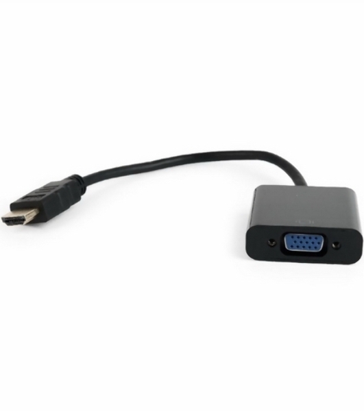 Переходник HDMI-VGA Cablexpert A-HDMI-VGA-04, 19M/15F, провод 15см