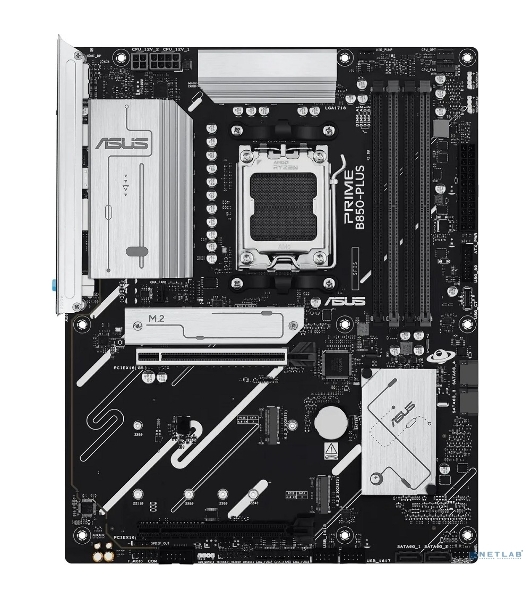 Материнская плата ASUS PRIME B850-PLUS, AM5, AMD B850, 4xDDR5, 4xSATA, 3xM.2, 1xPCIe 5.0 x16, 1xPCIe 4.0 x16, 1xDP, 1xHDMI, 1x2.5Gb LAN, 4xUSB-A 10Gbps, 1xUSB-C 10Gbps, 2xUSB-A 5Gbps, 2xUSB-A 2.0, 3x3.5 мм, 7.1, ATX
