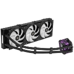 Водяное охлаждение для процессора Thermalright Frozen Warframe Pro 360 черный ARGb (360мм, черный, ARGb/Fans: 3x120мм, 70.84CFM, 29.8dBA, 2000RPM/Pump height 60мм, 23dBA, 3000RPM, Rad thickness 27mm/S: 1200, 1700, 1851, 2011, 2066, 115X, AM4, AM5), фото19