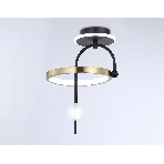 Светильник Ambrella light FL66424 BK/GD черный/золото 3000K/4200K/6400K 15W 240*220*347.7 (Без ПДУ), фото3