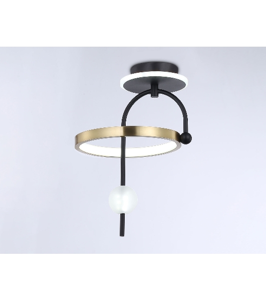 Светильник Ambrella light FL66424 BK/GD черный/золото 3000K/4200K/6400K 15W 240*220*347.7 (Без ПДУ)