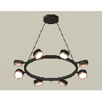 Светильник Ambrella light XB9198153/8 SBK/PPG черный песок/золото розовое полированное GX53 (C9198, N8126), фото4