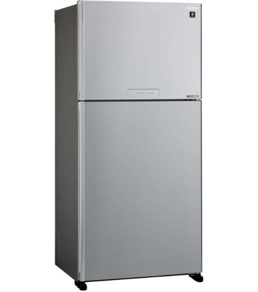 Холодильник Sharp SJ-XG60PMSL серебристый двухкамерный 422/178 л морозилка сверху, No Frost
