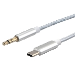 Кабель-переходник USB Cablexpert CCAB-CM35M-1M-W, Type-C/Jack3.5, Mobile, 1м, белый, коробка, фото2