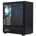 Компьютерный корпус PCCooler IE200 BK, Tempered Glass Full Tower, черный, TG, SPCC, 1x120мм ARGb E-ATX, ATX, mATX, mITX 180/380/220мм 4x2.5', 2x3.5', 7+3xPCI 1xUSB-A 3.0, 2xUSB-A 2.0 432x225x495мм, фото24