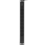 Блок розеток горизонтальный ExeGate ServerPro PDU-19H809 Al-8C13-EU2.5, 19', 1U, Алюминий, 8 IEC 320 C13, кабель с евровилкой VDE-250V-16A-3*1.5мм2, 2.5 метра, черный, фото3