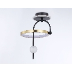 Светильник Ambrella light FL66424 BK/GD черный/золото 3000K/4200K/6400K 15W 240*220*347.7 (Без ПДУ), фото 1
