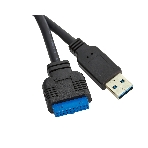 Планка USB на переднюю панель ExeGate U3H-619, 3,5', 2*USB 3.0+2*TypeC, черная, подсоед-е к мат. плат, фото4