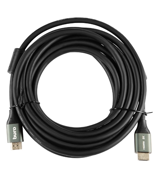 Кабель аудио-видео Buro HDMI (m)/HDMI (m) 5м. феррит.кольца позолоченные контакты черный