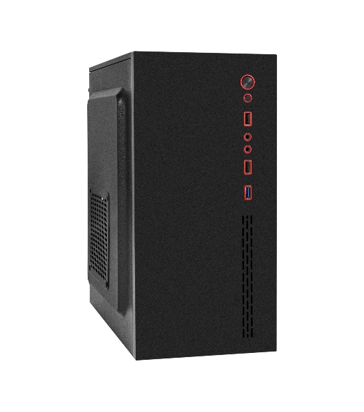 Компьютерный корпус Minitower ExeGate EX298810RUS BAA-403U2 (mATX, без БП, 1*USB+2*USB 3.0, HD Audio, черный)