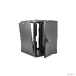 Шкаф ЦМО телекоммуникационный настенный сварной 12U (600 500) съемные стенки, дверь металл, черный, фото5