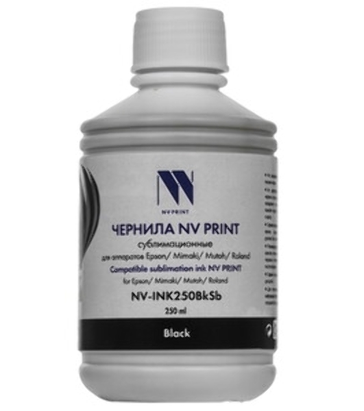 Чернила NV PRINT сублимационные NV-INK1000BkSb для аппаратов Epson, Mimaki, Mutoh, Roland (1000ml) Black, box