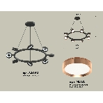 Светильник Ambrella light XB9198153/8 SBK/PPG черный песок/золото розовое полированное GX53 (C9198, N8126), фото 1