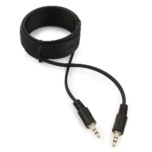 Кабель аудио Cablexpert CCA-404-2M, Jack3.5 - Jack3.5, 2м