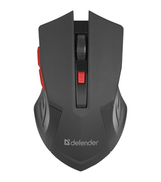 Мышь беспроводная Defender Accura MM-275 красный, 1600 dpi, радиоканал, USB, кнопки - 6
