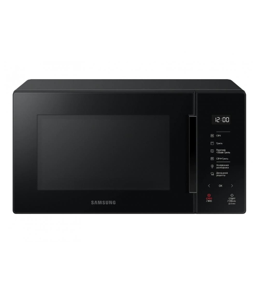 Микроволновая печь Samsung MG23T5018AK/BW черный, 23 л, 800 Вт, переключатели - сенсор