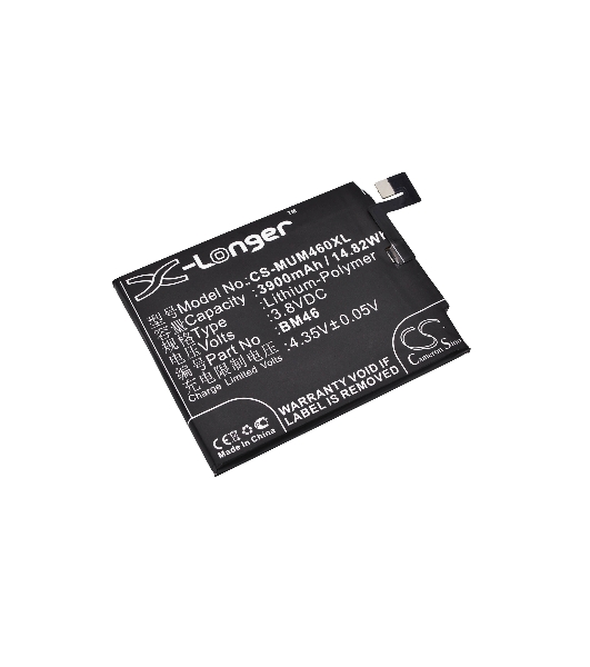 Аккумулятор CameronSino CS-MUM460XL (BM46) для Xiaomi Redmi Note 3 3.8V, 3900mAh, 14.82Wh
