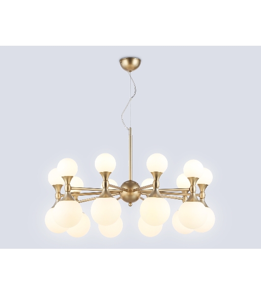 Люстра Ambrella light LH51051/20 GD/FR золото/белый матовый G9*20 max 28W D750*460