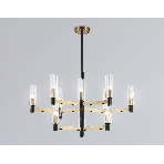 Люстра Ambrella light LH55515/12 BK/BS/CL черный/латунь/прозрачный E14*12 max 40W D860*905, фото9