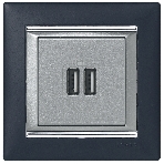 Розетка 2-ая USB 770270 Legrand Valena Алюминий, фото15