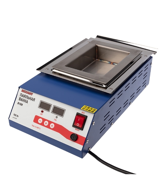 Паяльная ванна Rexant, модель R150, 900 Вт, 150х100х45 мм, 0-400 °C, цифровая
