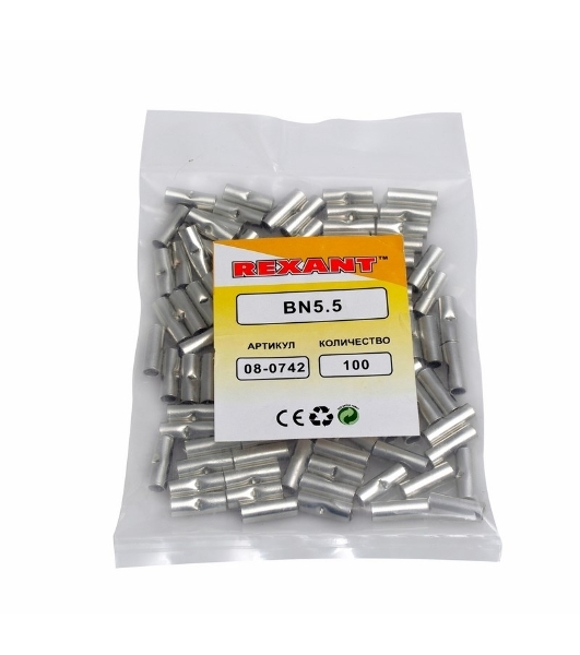 Соединительная гильза L-15 мм 4-6 мм² (ГМЛ (DIN) 6) Rexant