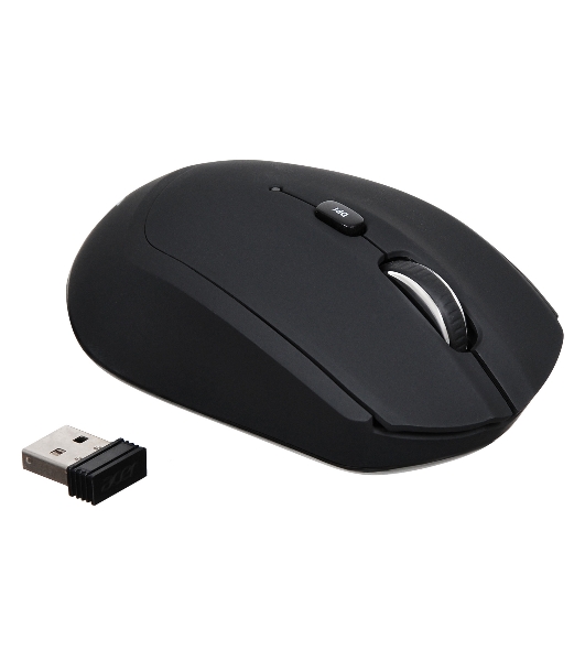 Мышь беспроводная Acer OMR040 черный, 1600 dpi, радиоканал, USB, кнопки - 6