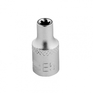 Головка торцевая Stels 1/4, Е5, CrV