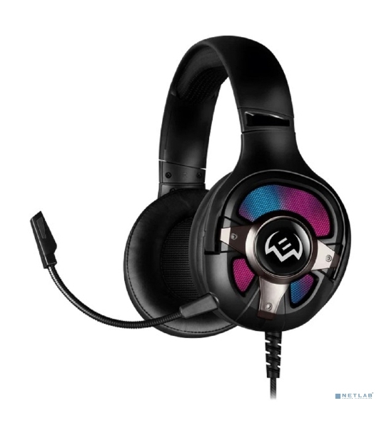 Гарнитура Sven AP-U1100MV чёрный, проводная, USB, подсветка